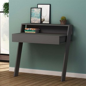 meg-GP037-0062,2-0 ΓΡΑΦΕΙΟ ΕΡΓΑΣΙΑΣ COWORK MEGAPAP ΑΠΟ ΜΕΛΑΜΙΝΗ ΧΡΩΜΑ ΑΝΘΡΑΚΙ 94X50X91ΕΚ.