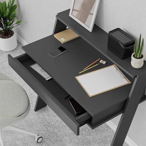 meg-GP037-0062,2-2 ΓΡΑΦΕΙΟ ΕΡΓΑΣΙΑΣ COWORK MEGAPAP ΑΠΟ ΜΕΛΑΜΙΝΗ ΧΡΩΜΑ ΑΝΘΡΑΚΙ 94X50X91ΕΚ.