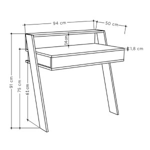 meg-GP037-0062,3-4 ΓΡΑΦΕΙΟ ΕΡΓΑΣΙΑΣ COWORK MEGAPAP ΑΠΟ ΜΕΛΑΜΙΝΗ ΧΡΩΜΑ ΦΥΣΙΚΟ ΟΞΙΑΣ 94X50X91ΕΚ.