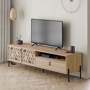 meg-GP037-0066,2-0 ΕΠΙΠΛΟ ΤΗΛΕΟΡΑΣΗΣ DIONYSOS MEGAPAP ΑΠΟ ΜΕΛΑΜΙΝΗ ΧΡΩΜΑ ΦΥΣΙΚΟ ΟΞΙΑΣ 170X45X48,6ΕΚ.