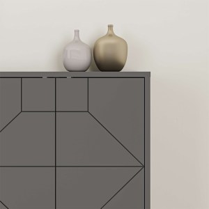meg-GP037-0068,2-3 ΜΠΟΥΦΕΣ DUNE MEGAPAP ΧΡΩΜΑ ΑΝΘΡΑΚΙ 184X35X77,4ΕΚ.