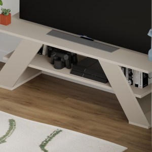 meg-GP037-0071,4-2 ΕΠΙΠΛΟ ΤΗΛΕΟΡΑΣΗΣ FARFALLA MEGAPAP ΧΡΩΜΑ SANDSTONE 120X33,5X40ΕΚ.
