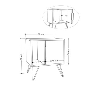 meg-GP037-0081,1-6 ΚΟΜΟΔΙΝΟ GLYNN MEGAPAP ΧΡΩΜΑ ΦΥΣΙΚΟ ΟΞΙΑΣ 50,2X44,6X60ΕΚ.