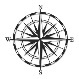meg-GP037-0122-1 ΔΙΑΚΟΣΜΗΤΙΚΟ ΤΟΙΧΟΥ COMPASS MEGAPAP ΜΕΤΑΛΛΙΚΟ ΧΡΩΜΑ ΜΑΥΡΟ 45X3X45ΕΚ.