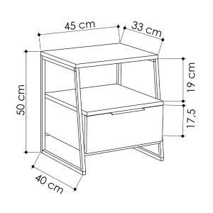 meg-GP037-0151,1-5 ΚΟΜΟΔΙΝΟ PAL MEGAPAP ΧΡΩΜΑ ΑΝΘΡΑΚΙ 45X40X50ΕΚ.