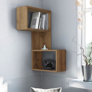 meg-GP037-0154,2-0 ΡΑΦΙΕΡΑ ΤΟΙΧΟΥ ΓΩΝΙΑΚΗ PART MEGAPAP ΜΕΛΑΜΙΝΗΣ ΧΡΩΜΑ ΑΝΟΙΧΤΟ ΚΑΦΕ 47X20X82ΕΚ.