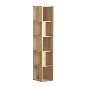 meg-GP037-0155,4-4 ΒΙΒΛΙΟΘΗΚΗ ΓΩΝΙΑΚΗ PIANO MEGAPAP ΧΡΩΜΑ ΦΥΣΙΚΟ ΟΞΙΑΣ 31,4X31,4X158,9ΕΚ.