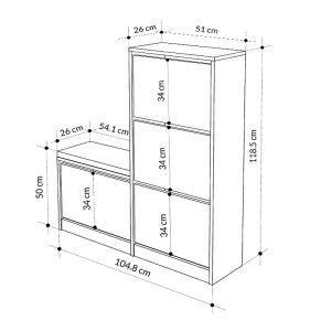 meg-GP037-0188,2-5 ΠΑΠΟΥΤΣΟΘΗΚΗ DUDE MEGAPAP ΧΡΩΜΑ ΦΥΣΙΚΟ ΟΞΙΑΣ 104,8X26X118,5ΕΚ.