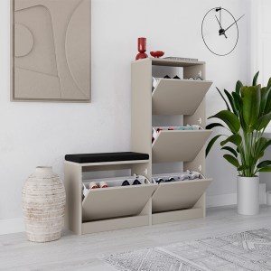 meg-GP037-0188,6-1 ΠΑΠΟΥΤΣΟΘΗΚΗ DUDE MEGAPAP ΧΡΩΜΑ SANDSTONE 104,8X26X118,5ΕΚ.