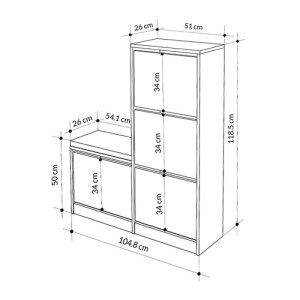 meg-GP037-0188,6-5 ΠΑΠΟΥΤΣΟΘΗΚΗ DUDE MEGAPAP ΧΡΩΜΑ SANDSTONE 104,8X26X118,5ΕΚ.