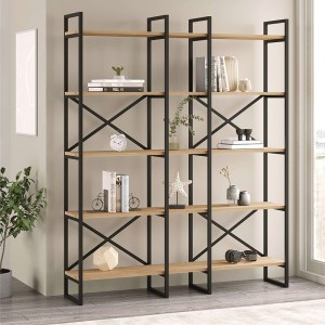 meg-GP037-0227,1-0 ΒΙΒΛΙΟΘΗΚΗ DUSAN MEGAPAP ΧΡΩΜΑ SEPET OAK 143,5X30X175ΕΚ.