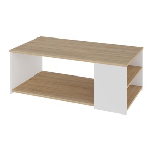 meg-GP037-0244,1-0 ΤΡΑΠΕΖΑΚΙ ΣΑΛΟΝΙΟΥ BERG MEGAPAP ΧΡΩΜΑ ΦΥΣΙΚΟ ΟΞΙΑΣ - ΛΕΥΚΟ 110X60X40ΕΚ.