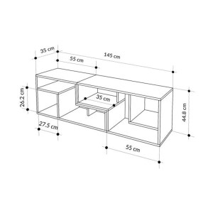 meg-GP037-0260,2-4 ΕΠΙΠΛΟ ΤΗΛΕΟΡΑΣΗΣ GLIS MEGAPAP ΠΟΛΥΜΟΡΦΙΚΟ ΧΡΩΜΑ ΑΝΟΙΧΤΟ ΚΑΡΥΔΙ - SANDSTONE 145X35X44,8ΕΚ.
