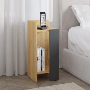 meg-GP037-0265,2-0 ΚΟΜΟΔΙΝΟ ELOS MEGAPAP ΑΡΙΣΤΕΡΟ ΧΡΩΜΑ SAPPHIRE OAK - ΑΝΘΡΑΚΙ 25X27X60ΕΚ.