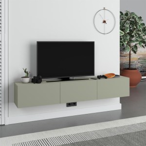 meg-GP037-0267,2-0 ΕΠΙΠΛΟ ΤΗΛΕΟΡΑΣΗΣ ΕΠΙΤΟΙΧΙΟ FRANCY MEGAPAP ΧΡΩΜΑ ASH GREEN 180X30X30ΕΚ.