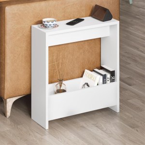 meg-GP037-0270,1-0 ΤΡΑΠΕΖΑΚΙ ΒΟΗΘΗΤΙΚΟ SIMPI MEGAPAP ΧΡΩΜΑ ΛΕΥΚΟ 55X20X60ΕΚ.