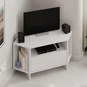 meg-GP037-0273,1-0 ΕΠΙΠΛΟ ΤΗΛΕΟΡΑΣΗΣ ΓΩΝΙΑΚΟ VIVA MEGAPAP ΧΡΩΜΑ ΛΕΥΚΟ 95,7X35,4X45ΕΚ.