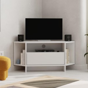 meg-GP037-0273,1-2 ΕΠΙΠΛΟ ΤΗΛΕΟΡΑΣΗΣ ΓΩΝΙΑΚΟ VIVA MEGAPAP ΧΡΩΜΑ ΛΕΥΚΟ 95,7X35,4X45ΕΚ.