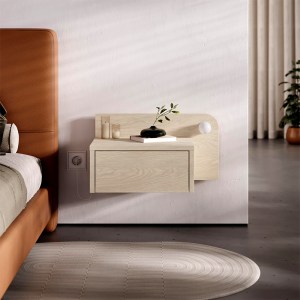 meg-GP037-0281,2-2 ΚΟΜΟΔΙΝΟ ΕΠΙΤΟΙΧΙΟ DOTTA MEGAPAP ΜΕ LED ΧΡΩΜΑ LIGHT OAK 52X33,6X28ΕΚ.
