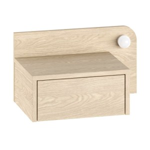 meg-GP037-0281,2-6 ΚΟΜΟΔΙΝΟ ΕΠΙΤΟΙΧΙΟ DOTTA MEGAPAP ΜΕ LED ΧΡΩΜΑ LIGHT OAK 52X33,6X28ΕΚ.