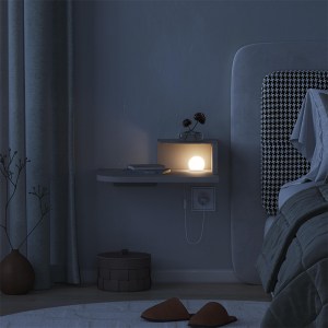 meg-GP037-0282,1-1 ΚΟΜΟΔΙΝΟ ΕΠΙΤΟΙΧΙΟ LUNO MEGAPAP ΜΕ LED ΧΡΩΜΑ SANDSTONE 40X30X16,2ΕΚ.