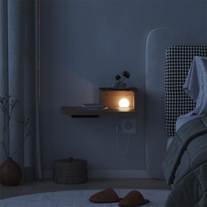 meg-GP037-0282,2-1 ΚΟΜΟΔΙΝΟ ΕΠΙΤΟΙΧΙΟ LUNO MEGAPAP ΜΕ LED ΧΡΩΜΑ SEPET OAK 40X30X16,2ΕΚ.