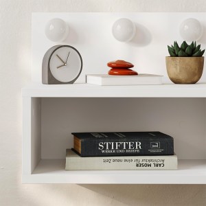 meg-GP037-0283,1-4 ΚΟΜΟΔΙΝΟ ΕΠΙΤΟΙΧΙΟ TREO MEGAPAP ΜΕ LED ΧΡΩΜΑ ΛΕΥΚΟ 40X30X33,8ΕΚ.