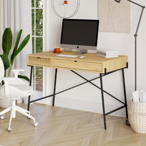 meg-GP037-0287,1-0 ΓΡΑΦΕΙΟ ΕΡΓΑΣΙΑΣ NAIVE MEGAPAP ΧΡΩΜΑ SAPPHIRE OAK 113,4X60X77,5ΕΚ.