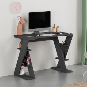 meg-GP037-0290,1-0 ΓΡΑΦΕΙΟ ΕΡΓΑΣΙΑΣ PAPILLON MEGAPAP ΧΡΩΜΑ ΑΝΘΡΑΚΙ 106X50X75ΕΚ