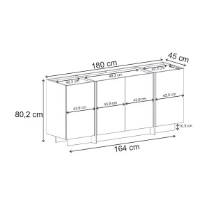 meg-GP037-0293,2-6 ΜΠΟΥΦΕΣ DORMA MEGAPAP ΧΡΩΜΑ TRAVERTINE 180X45X80,2ΕΚ.