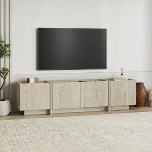meg-GP037-0294,2-0 ΕΠΙΠΛΟ ΤΗΛΕΟΡΑΣΗΣ LOWEN MEGAPAP ΧΡΩΜΑ TRAVERTINE 180X35X46,2ΕΚ.