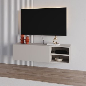 meg-GP037-0297,1-0 ΕΠΙΠΛΟ ΤΗΛΕΟΡΑΣΗΣ ΕΠΙΤΟΙΧΙΟ CONRAD MEGAPAP ΧΡΩΜΑ SANDSTONE 140X35X38ΕΚ.