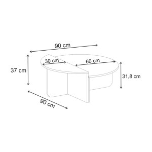meg-GP037-0298,2-4 ΤΡΑΠΕΖΑΚΙ ΣΑΛΟΝΙΟΥ ALOEVA MEGAPAP ΧΡΩΜΑ TRAVERTINE Ø90X37ΕΚ.