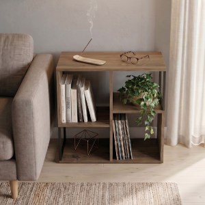 meg-GP037-0299,1-0 ΒΙΒΛΙΟΘΗΚΗ BOLTON MEGAPAP ΧΡΩΜΑ ΑΝΟΙΧΤΟ ΚΑΡΥΔΙ 62X22X62ΕΚ.
