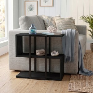meg-GP037-0303,2-0 ΤΡΑΠΕΖΑΚΙ ΒΟΗΘΗΤΙΚΟ HOMIA MEGAPAP ΧΡΩΜΑ BLACK WOOD 56X25X56,5ΕΚ.