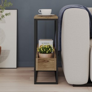 meg-GP037-0304,1-2 ΤΡΑΠΕΖΑΚΙ ΒΟΗΘΗΤΙΚΟ LIDO MEGAPAP ΧΡΩΜΑ ΚΑΡΥΔΙ UD 60X22X62ΕΚ.