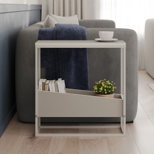 meg-GP037-0304,2-1 ΤΡΑΠΕΖΑΚΙ ΒΟΗΘΗΤΙΚΟ LIDO MEGAPAP ΧΡΩΜΑ SANDSTONE 60X22X62ΕΚ.