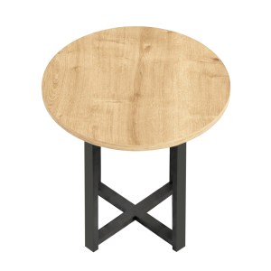 meg-GP037-0308,1-3 ΤΡΑΠΕΖΑΚΙ ΒΟΗΘΗΤΙΚΟ MESA MEGAPAP ΧΡΩΜΑ SAPPHIRE OAK Ø45X50ΕΚ.