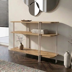 meg-GP037-0311,1-0 ΚΟΝΣΟΛΑ NOTUS MEGAPAP ΧΡΩΜΑ SAPPHIRE OAK 92X34,5X75ΕΚ.
