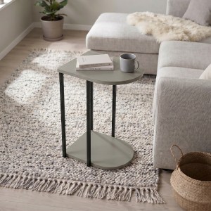 meg-GP037-0312,3-0 ΤΡΑΠΕΖΑΚΙ ΒΟΗΘΗΤΙΚΟ ROYA MEGAPAP ΧΡΩΜΑ ASH GREEN 41,5X32X56ΕΚ.