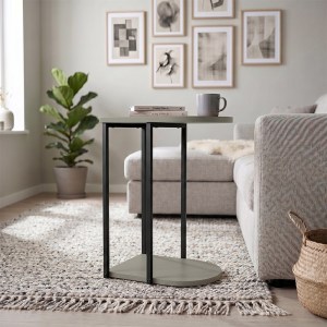 meg-GP037-0312,3-2 ΤΡΑΠΕΖΑΚΙ ΒΟΗΘΗΤΙΚΟ ROYA MEGAPAP ΧΡΩΜΑ ASH GREEN 41,5X32X56ΕΚ.