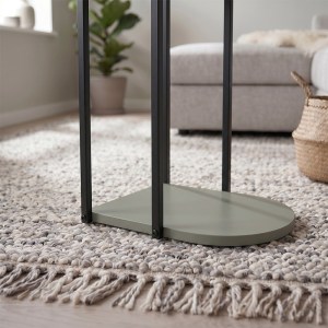 meg-GP037-0312,3-3 ΤΡΑΠΕΖΑΚΙ ΒΟΗΘΗΤΙΚΟ ROYA MEGAPAP ΧΡΩΜΑ ASH GREEN 41,5X32X56ΕΚ.