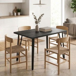 meg-GP037-0315,3-0 ΤΡΑΠΕΖΙ XANA MEGAPAP ΧΡΩΜΑ BLACK WOOD 120X70X77,5ΕΚ.