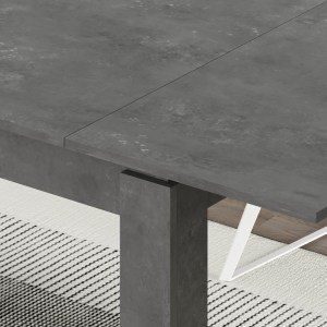 meg-GP037-0316,2-3 ΤΡΑΠΕΖΙ TOLMEN MEGAPAP ΕΠΕΚΤΕΙΝΟΜΕΝΟ ΧΡΩΜΑ ΓΚΡΙ ΡΕΤΡΟ 120/170X80X75ΕΚ.