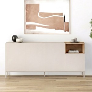 meg-GP037-0327,2-0 ΜΠΟΥΦΕΣ CAILIN MEGAPAP ΧΡΩΜΑ SANDSTONE - SEPET OAK 180X41,8X80ΕΚ.