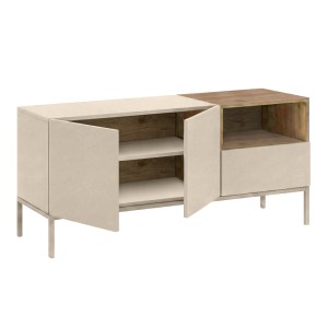 meg-GP037-0329,2-4 ΕΠΙΠΛΟ ΤΗΛΕΟΡΑΣΗΣ CAILIN MEGAPAP ΧΡΩΜΑ SANDSTONE - SEPET OAK 140X41,8X55ΕΚ.
