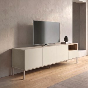 meg-GP037-0330,2-0 ΕΠΙΠΛΟ ΤΗΛΕΟΡΑΣΗΣ CAILIN MEGAPAP ΧΡΩΜΑ SANDSTONE - SEPET OAK 180X41,8X55ΕΚ.