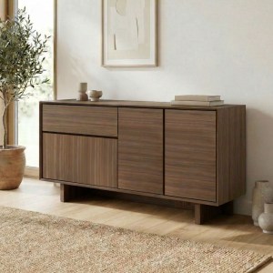 meg-GP037-0331,1-1 ΜΠΟΥΦΕΣ CAPRI MEGAPAP ΧΡΩΜΑ ΚΑΡΥΔΙ MILANO 146X45X76,5ΕΚ.