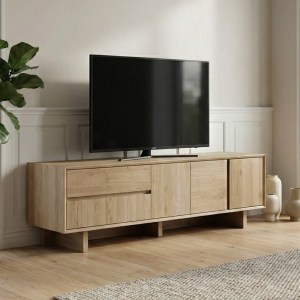 meg-GP037-0332,2-0 ΕΠΙΠΛΟ ΤΗΛΕΟΡΑΣΗΣ CAPRI MEGAPAP ΧΡΩΜΑ SAPPHIRE OAK 180X45X55ΕΚ.