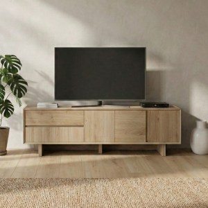 meg-GP037-0332,2-2 ΕΠΙΠΛΟ ΤΗΛΕΟΡΑΣΗΣ CAPRI MEGAPAP ΧΡΩΜΑ SAPPHIRE OAK 180X45X55ΕΚ.
